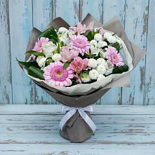 Букет цветов из:  Герберы, Альстромерии и Хризантемы в Штурме