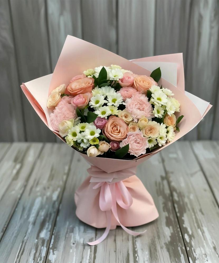 Букет цветов из: Гвоздики, Розы и Хризантемы в Штурме