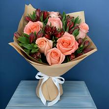 Букет цветов из:  Розы и Альстромерии в Штурме