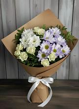 Букет цветов из:  Хризантемы и Розы в Штурме
