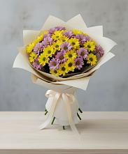 Букет цветов из:  Хризантемы в Штурме