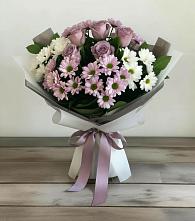 Букет цветов из:  Хризантемы и Розы в Штурме