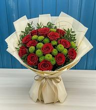 Букет цветов из:  Розы и Хризантемы в Штурме