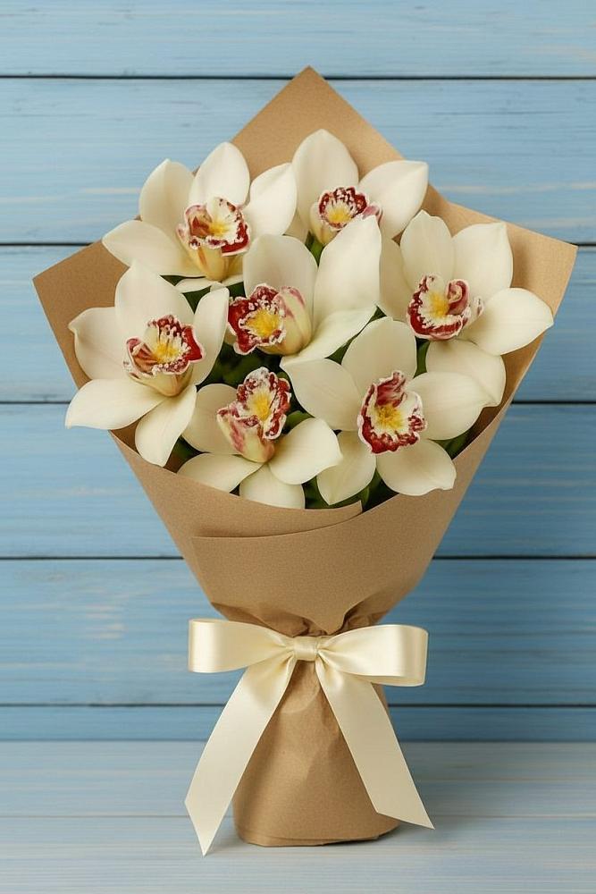 Букет цветов из: Орхидеи и Розы в Штурме